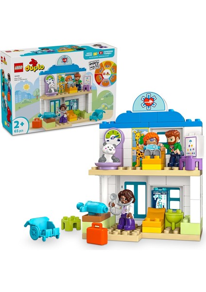 Town Ilk Doktor Ziyareti 10449 - 2 Yaş ve Üzeri Küçük Çocuklar Için Eğitici ve Yaratıcı Oyuncak Yapım Seti (65 Parça)