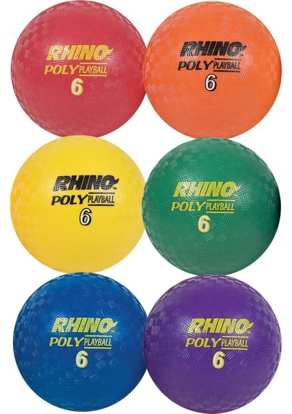 Sports Rhino Poly Kugelsatz Çocuk Parkı 6-Inch Diameter