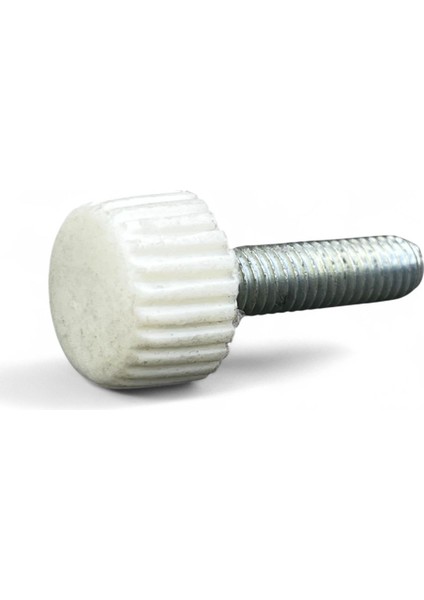 Plastik Tırtırlı Düğme Burçlu No:2 M5X20