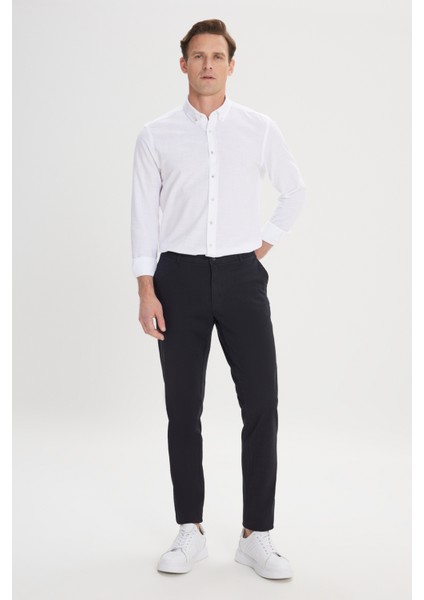 Erkek Siyah Kanvas Slim Fit Dar Kesim Yan Cep Chino Pantolon fiyatları