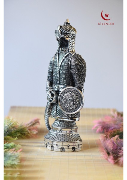 Fetih Zırh Ayetel Kürsi Biblo 11X27 cm (Orta Boy) – Gümüş Renk Metal Dekoratif Aksesuar modelleri