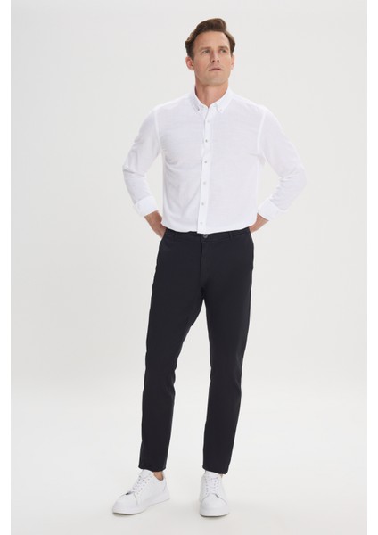 Erkek Siyah Kanvas Slim Fit Dar Kesim Yan Cep Chino Pantolon indirimleri
