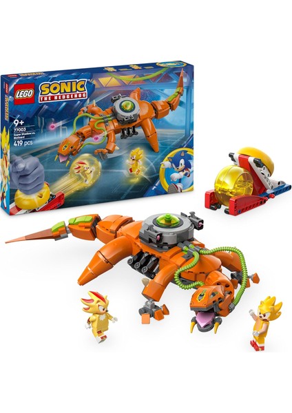 Sonic The Hedgehog Super Shadow, Biolizard'a Karşı 77003, 9 Yaş ve Üzeri Kız ve Erkek Çocukları Için Yaratıcı Oyuncak Yapım Seti, Eğlenceli Hediye Fikri (419 Parça)