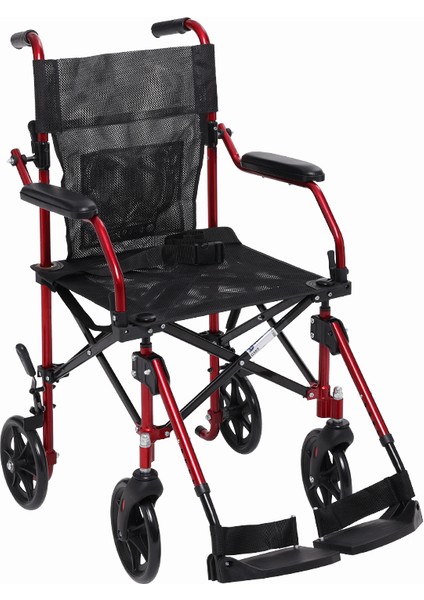 Alüminyum Tekerlekli Sandalye | Katlanabilir Yapı ve Refakatçi Fren Sistemi G505