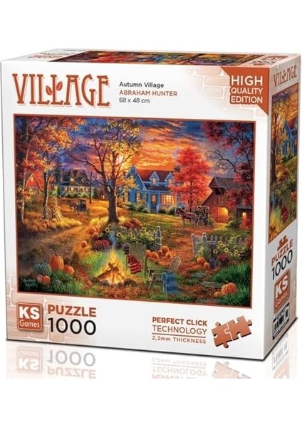 Games 1000 Parça Sonbahar Köyü Puzzle modelleri