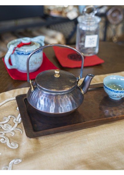 Bakır Zen Demlik Çekiç Dövme Oksit Renk No:2 fırsatları