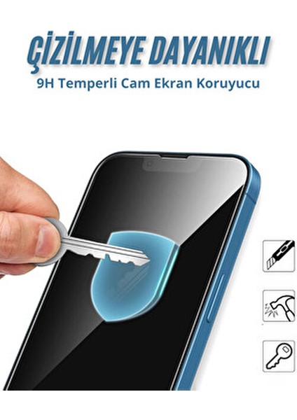 iPhone 13 Uyumlu 9H HD+ Temperli Cam Ekran Koruyucu modelleri
