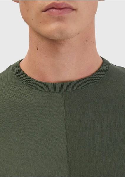 Haki Bisiklet Yaka Jakarlı Triko indirimleri