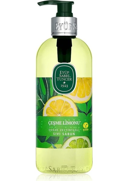 Doğal Zeytinyağlı Sıvı Sabun Ferahlatıcı Çeşme Limonu 500 ml Tek Şişe