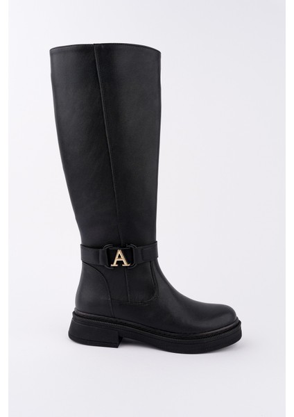 Aventra Kemer ve Toka Detaylı Fermuarlı Kadın Çizme modelleri