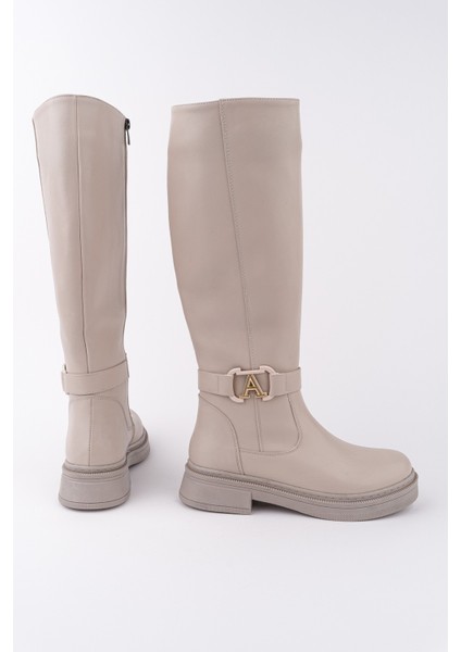 Aventra Kemer ve Toka Detaylı Fermuarlı Kadın Çizme fiyatları