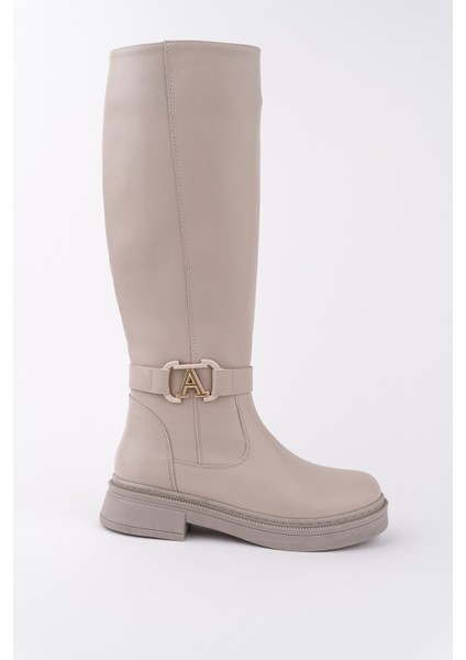 Aventra Kemer ve Toka Detaylı Fermuarlı Kadın Çizme modelleri