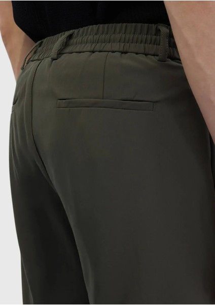 Haki Düz Dokuma Jogging Fit Casual Pantolon indirimleri