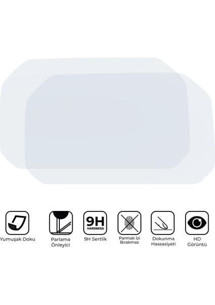 Bmw F 850 Gs 2021-2024 Uyumlu Motosiklet Ekran Koruyucu Şeffaf