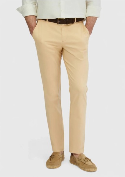 Safran Düz Dokuma Jogging Fit Casual Pamuk Karışımlı Pantolon fiyatları