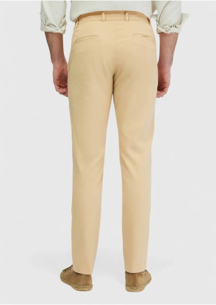 Safran Düz Dokuma Jogging Fit Casual Pamuk Karışımlı Pantolon indirimleri