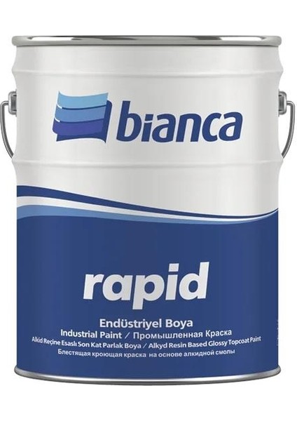 Rapid Endüstriyel Boya 15 Lt Ral 9005 Parlak Siyah