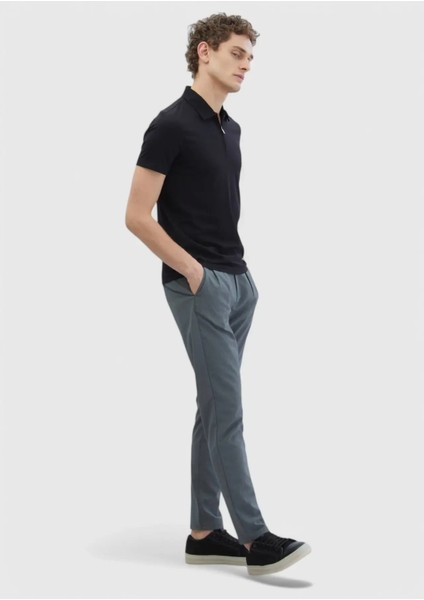 Haki Çizgili Dokuma Jogging Fit Casual Pantolon fiyatları