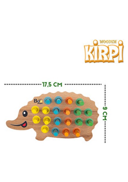 Kirpi Bul Tak Ahşap Oyun 20 Adet Renkli Dikenlerle Zeka ve Strateji Geliştirici indirimleri