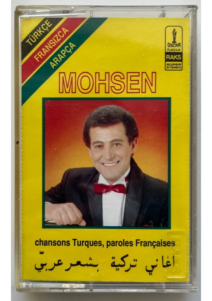 Mohsen Türkçe Fransızca Arapça Kaset (Orijnal Dönem Baskı Kaset)