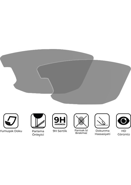 Hero Dash 125 2023-2024 Uyumlu Motosiklet Ekran Koruyucu Şeffaf