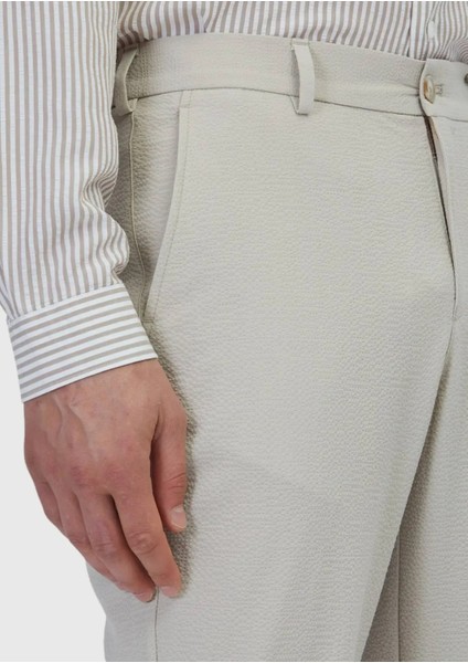 Bej Düz Dokuma Jogging Fit Casual Pantolon modelleri