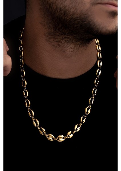 Erkek Çelik Kolye - Gemici Kalın Model Erkek Çelik Kolye - Paslanmaz Çelik