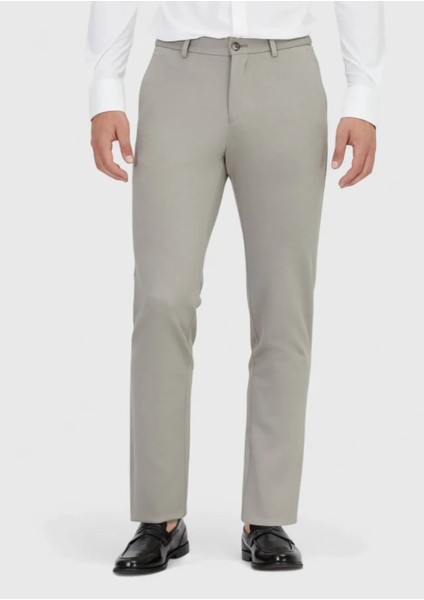 Gri Düz Örme Jogging Fit Casual Pantolon fiyatları