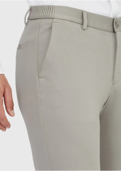 Gri Düz Örme Jogging Fit Casual Pantolon modelleri