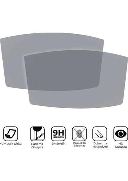 Yamaha Nmax 125 / 155 2023-2024 Uyumlu Motosiklet Ekran Koruyucu Şeffaf