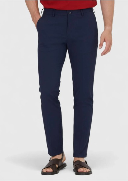 Lacivert Düz Dokuma Jogging Fit Casual Pantolon fiyatları