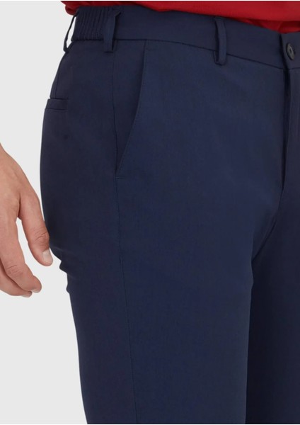 Lacivert Düz Dokuma Jogging Fit Casual Pantolon modelleri