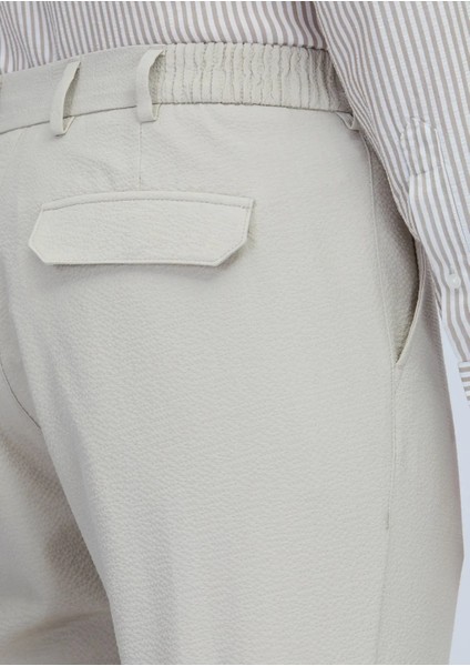 Bej Düz Dokuma Jogging Fit Casual Pantolon fırsatları