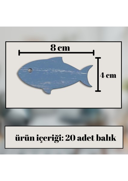 20 Parça Ahşap Balık Duvar Süsü Seti – Renkli Modern Deniz Temalı Dekoratif Aksesuar fiyatları