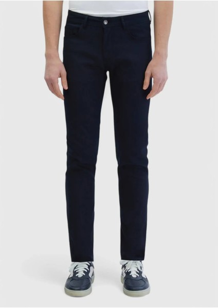 Siyah Düz Dokuma Slim Fit Casual Pamuk Karışımlı Pantolon fiyatları