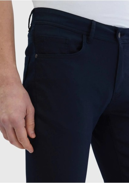 Siyah Düz Dokuma Slim Fit Casual Pamuk Karışımlı Pantolon fırsatları