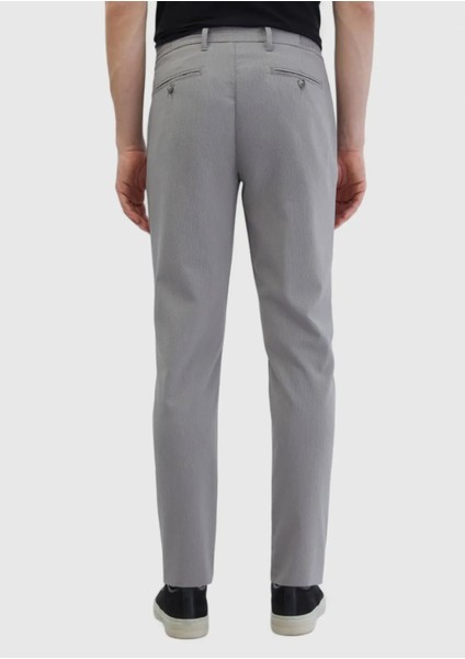 Gri Çizgili Dokuma Jogging Fit Casual Pantolon indirimleri