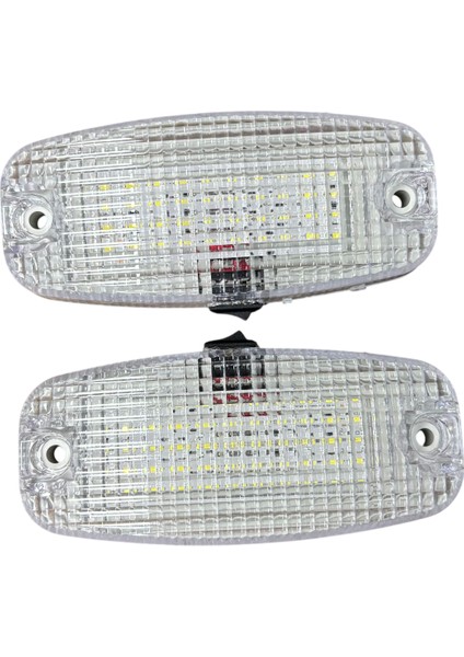 18 LED Tavan Lambası Beyaz, Düğmeli 12V 2 Adet Fiyatı TASC42