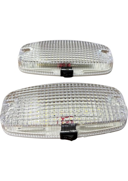 18 LED Tavan Lambası Beyaz, Düğmeli 12V 2 Adet Fiyatı TASC42 fiyatları