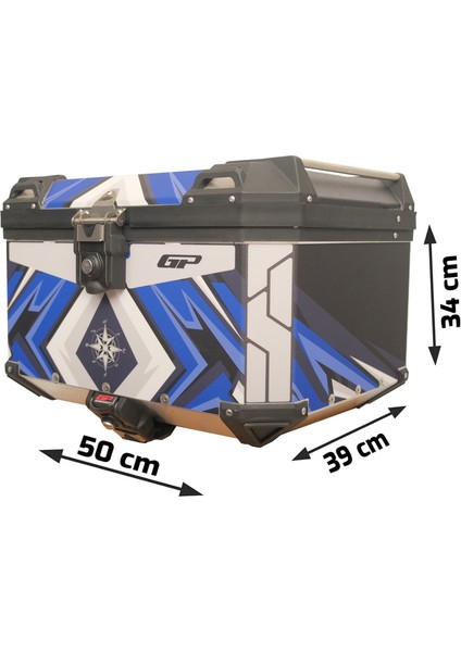 DSN08 Universal 45 Lt Desenli Alüminyum Motosiklet çantası