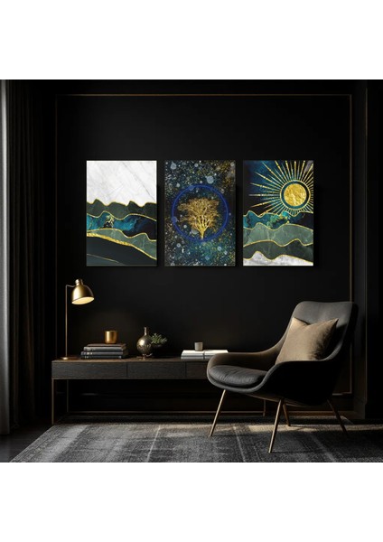 :temperli Cam Üçlü Set Tablo, Tablo, Üçlü Tablo, Uv Baskı, Cam Tablo, 3’lü Set, CUT004 fiyatları
