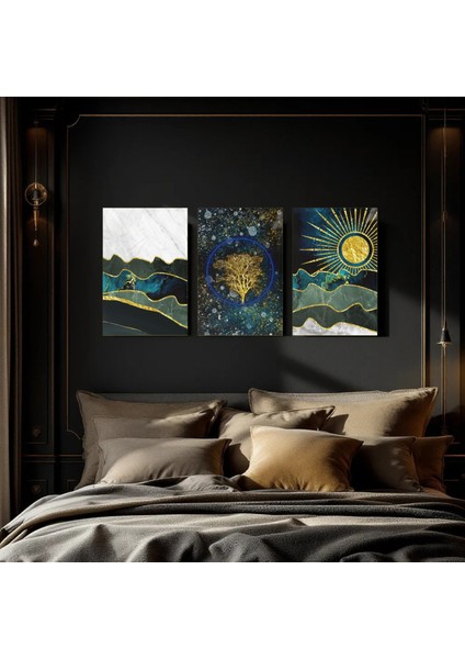 :temperli Cam Üçlü Set Tablo, Tablo, Üçlü Tablo, Uv Baskı, Cam Tablo, 3’lü Set, CUT004 fırsatları