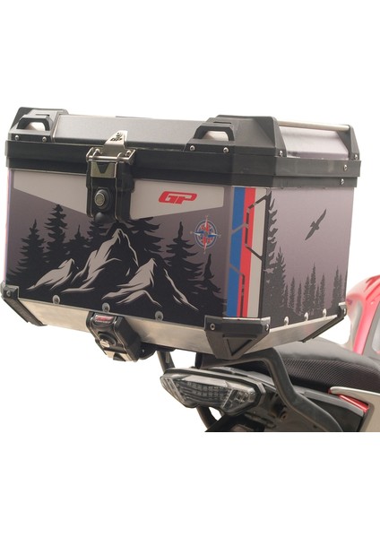 DSN06 Universal 57 Lt Desenli Alüminyum Motosiklet çantası fiyatları
