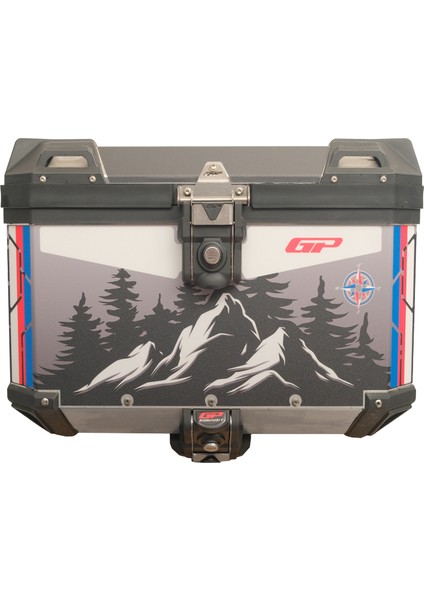 DSN06 Universal 57 Lt Desenli Alüminyum Motosiklet çantası indirimleri