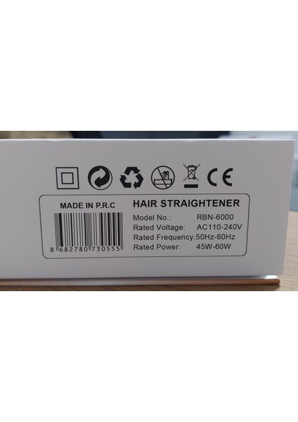Profesyonel Saç Düzleştirci RBN-6000 ( 250°C ) fiyatları