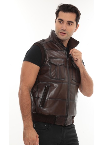 Hakiki Deri Trikolu Yelek modelleri