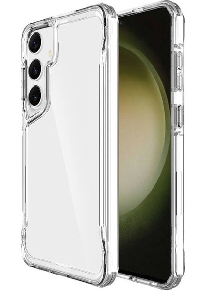 Samsung Galaxy S24 Plus Kılıf Tam Koruma Şeffaf Osiris Premium Silikon Kapak
