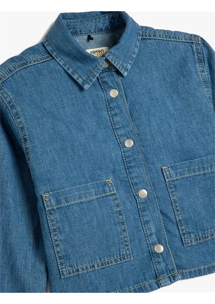 Kız Çocuk Jean Ceket Indigo Model indirimleri