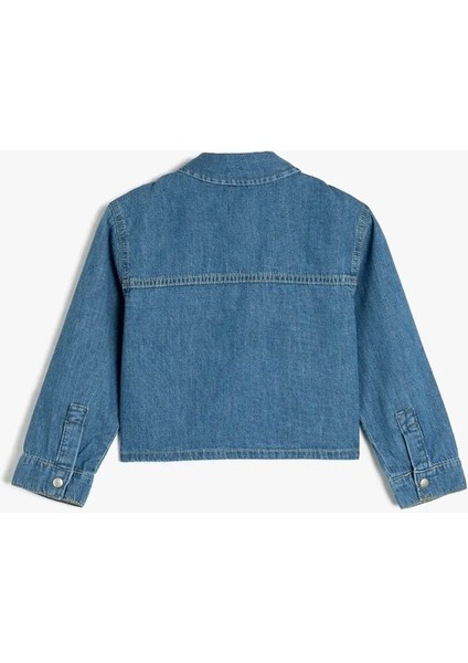 Kız Çocuk Jean Ceket Indigo Model