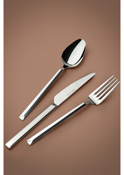 Optima Çeşme 84 Parça Çelik Çatal Kaşık Bıçak Seti